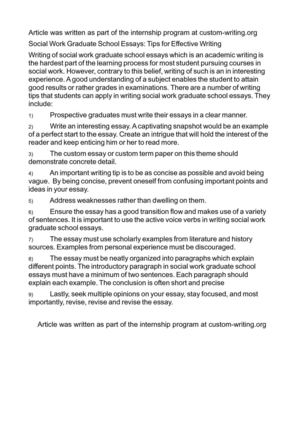 Social work career goals essay picture