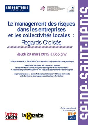 Le management des risques dans les entreprises et les collectivités territoriales