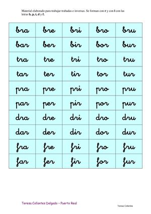 Calaméo - Tablas para trabajar las trabadas e inversas