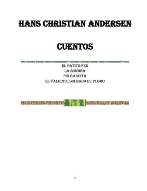 HANS C ANdersen  CUENTOS