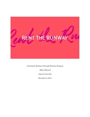 Rent the Runway Case Study