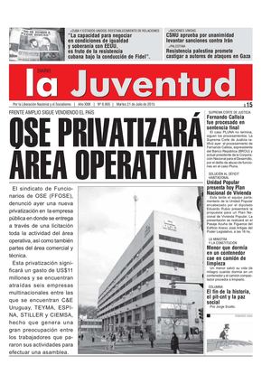 OSE PRIVATIZARÁ ÁREA OPERATIVA