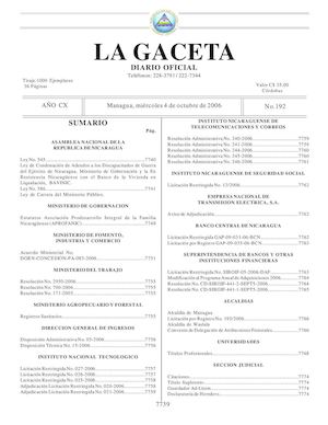 DIARIO GACETA NICARAGUA diario gaceta nicaragua:
