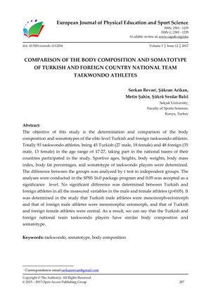 body composition and somatotype of