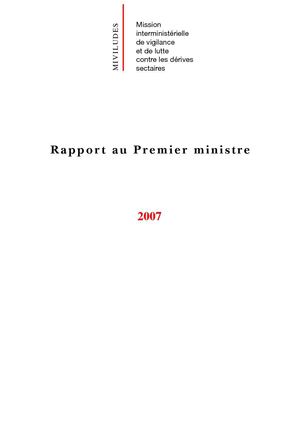 Rapport de la Miviludes 2007