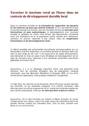 EcoTourisme au Maroc ou Comment Voyage Autrement ...