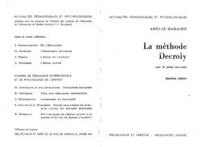 La méthode Decroly