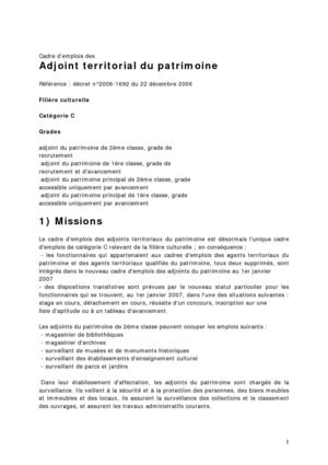 Adjoint territorial du patrimoine