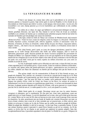 La Vengeance de Mahir