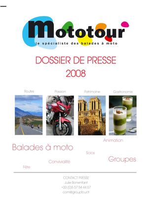 Dossier de presse Mototour