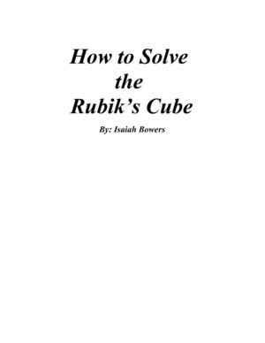 How to Solve the Rubik's Cube