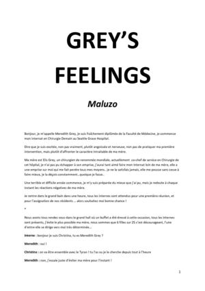 Grey's feeling