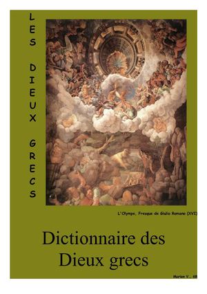Dictionnaire des dieux grecs