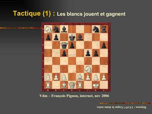 échecs : quelques bons coups