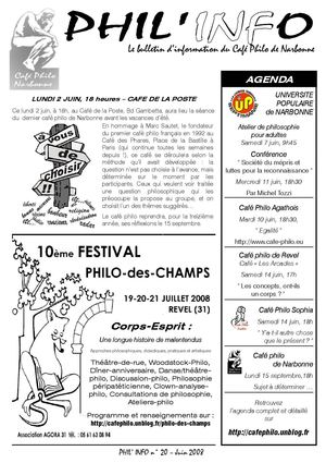 PHIL'INFO N°20 - JUIN 2008