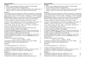 Devoir Surveillé Sur Les Fonctions Usuelles