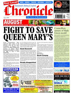 Bexleyheath, Welling & Crayford Chronicle August 2008