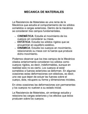 mecánica de materiales