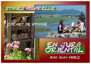 Stages aquarelle en Jura Oriental avec Alain MARC