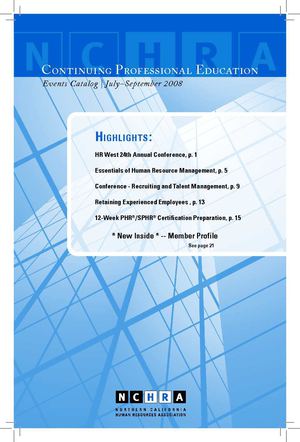 NCHRA Events Catalog