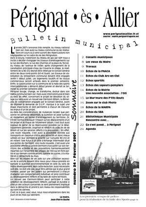 Bulletin municipal Pérignat février 2007