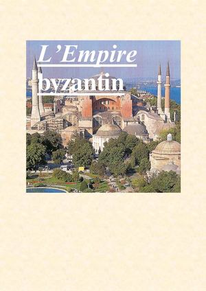 5ème - L'Empire byzantin - cours intégral