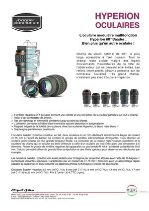 Ol'Optic : Oculaires Baader Hyperion 68°