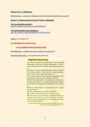 3ème - Les crises des années trente - cours - I. A.
