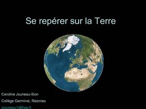 Se repérer sur la Terre