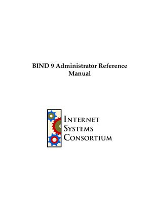 BIND 9.5 Administrator Reference Manual