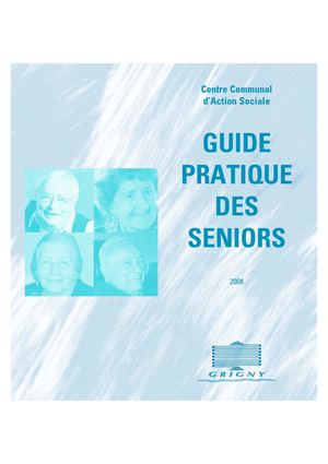Guide pratique des séniors 2008 -  Mairie de Grigny (69)