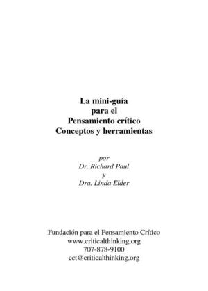 MINI GUIAS CUESTIONAMIENTO CRITICO