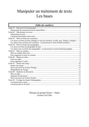 apprendre traitement de texte 
