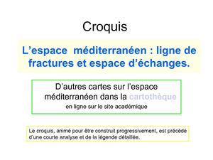 croquis espace méditerranéen