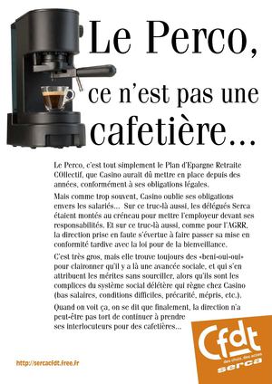 Le PERCO ce n'est pas une cafetière