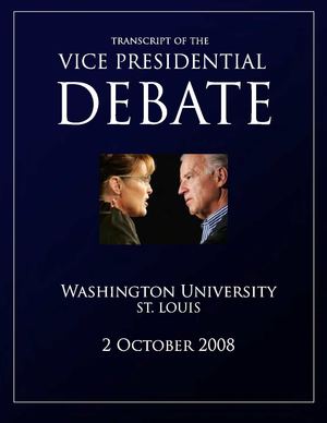 US Vice Presidential Debate transcript