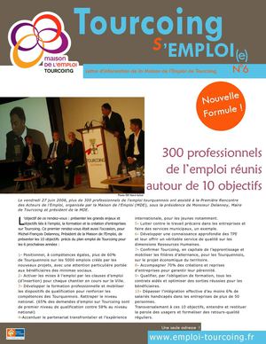 MAISON DE L'EMPLOI TOURCOING Lettre d'Information n°6