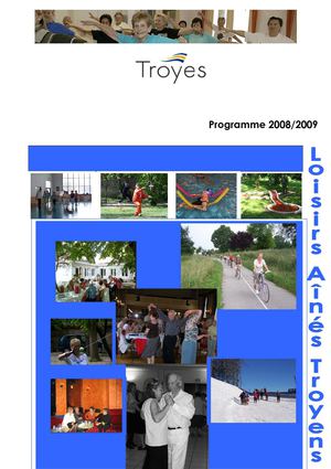 Programme d'activités pour les Aînés Troyens