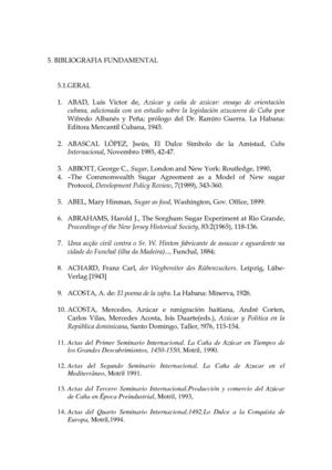 açucar-bibliografia