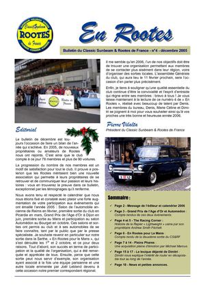 Bulletin décembre 2005