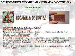 taller demostrativo de bocadillo de tomate de árbol