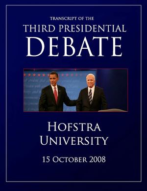 Transcript of the third 2008 US presidential debate - Obama - McCain