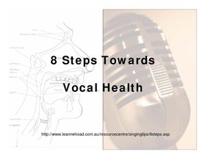 VTC - 8 Steps Vocal Health TIPS