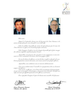 Actes des États généraux du sport, 2002