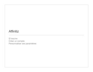 Guide Affinitiz