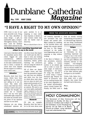 Dunblane Cathedral Magazine May 2008