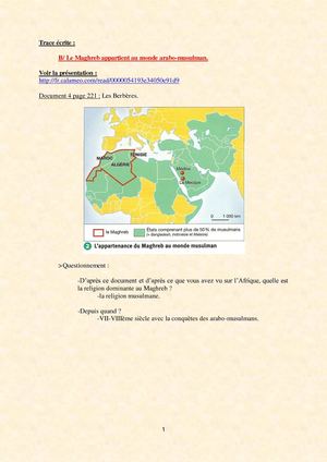 5ème - Le Maghreb - I. B.