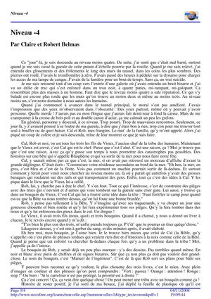 Niveau -4  - Claire et Robert Belmas