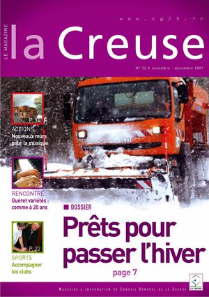 Le Magazine de la Creuse n°32, novembre - décembre 2007