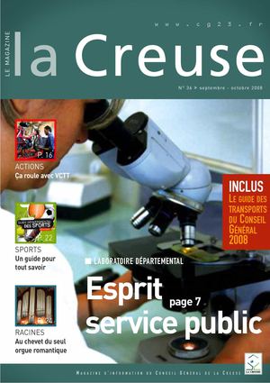 Le Magazine de la Creuse n°36, septembre - octobre 2008